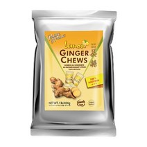 Prince of Peace Ginger Chews With Lemon Candy 프린스오브피스 진저 츄 위드 레몬 캔디 1lb(454g), 1개