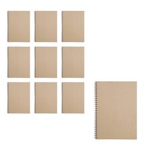 무인양품 MUJI 더블링 노트 A6 무지10개, 베이지, 10개
