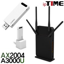 ipTIME AX2004 WIFI6 기가비트 유무선 와이파이 공유기, AX2004+A3000U