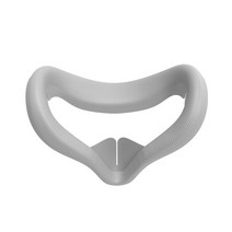VR 헤드셋 기기 게임 안경 기계 글래스 oculus quest 2 vr 용 커버 실리콘 땀 방지 누출 방지 빛 차단 커버 oculus quest 2 accessory 2021, 회색