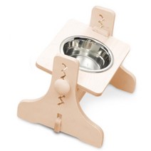 스텐 안전 방수 강아지 사료 식탁 사료급여기 반려동물용품 사료그릇 강아지자동급식기 강아지밥공기, 1개