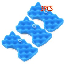 [호환제품] 1 set blue 스폰지 hepa filter kit for samsung dj97-01040c sc43 sc44 sc45 sc47 시리즈 로봇 진공 청소기 부품, 3개
