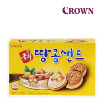 크라운제과 국희 땅콩샌드 대용량 372g 5개