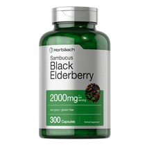 Horbaach 호바흐 삼부커스 블랙 엘더베리 2000mg 300캡슐, 300정, 1개