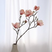 달리베리 빈티지 목련 가지 조화 인테리어소품, 핑크