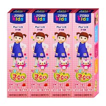 2080 키즈 2스텝 3~5세 콩순이 어린이 치약 딸기향, 80g, 4개
