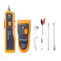 kebidumei rj11 rj45 cat5 cat6 phone wire tracker tracer toner ethernet lan 네트워크 케이블 테스터 감지기 라인 파인더, 협력사, 노란색