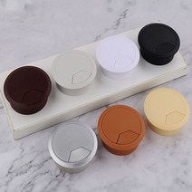 고급 전선 케이블 전기선 마감 마무리 홀 캡 오피스 컴퓨터 책상 씽크대 상판 구멍 홀쏘 마개 커버 덮개 막기 마감재 80mm 검정, 갈색, 1개
