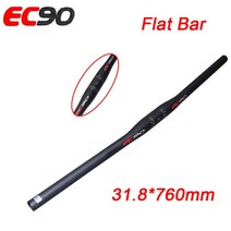 카본핸들바 EC90 풀 카본 Mtb 핸들 바 25.4mm 31.8mm 자전거 660/680/700/720/740/760mm 라이저 탄소 섬유, [10] Flat 31.8-760mm