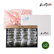 오너클랜 [쿠폰가40900원]사임당 참쑥 밥알찹쌀떡 선물세트 1.2kg (24개입)x2세트, 1
