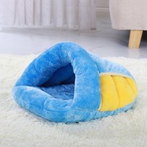 따뜻한 고양이 침대 애완 동물 강아지 고양이 집 겨울 개 고양이 쿠션 매트 실내 바구니 동굴 개집 둥지 고양이 애완 동물을위한 제품 Cama De Gato, M, CHINA, 파란색