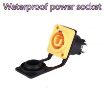 파워콘새로운 방수 전원 소켓 커넥터 20A 250V 3P NAC3FCA NAC3MPA1 남성 플러그 여성 섀시, 05 waterproof socket