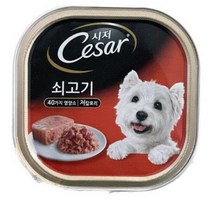 시저 반려견 주식캔, 소, 100g, 4개