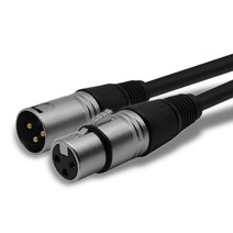 CableMate 캐논(XLR) 마이크 연장 케이블 3m/CM-XF003/6mm 케이블 두께/알루미늄 차폐/캐논XLR(수)-캐논XLR(암)/연동선/하울링및 노이즈 최소화