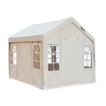 쉘터 자바라 캐노피 전원주택 농막 천막 텐트 야외, 블루 3mx3m (지붕만)