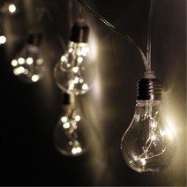 아파트 베란다 꾸미기용 led 전구 크리스마스 예쁜템 캠핑카 꼬마전구 20대, 1개, 웜