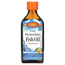 칼슨 베리 파이니스트 피시오일 내추럴 오렌지 200ml, 6병, 198.14ml