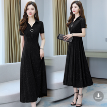 루루뷰티패션 (보라색 당일출고) 블링블링 화려한 여성 스팽글 글리터 롱 원피스 E0066