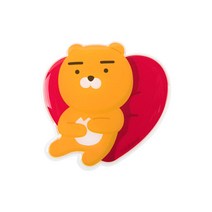카카오프렌즈 하트쿠션 그립톡 라이언 어피치 무지 네오