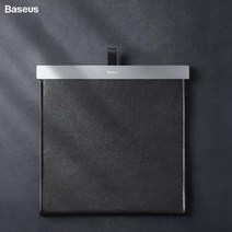 BASEUS 차량용 쓰레기통 자동차 가죽 휴지통 블랙, 1개