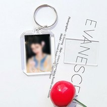 아크릴 키링 자동차 차 가방 양면 커플 포토 사진, 상품선택, 5아크릴홀더-정사각형