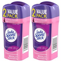 레이디 스피드 데오도란트 스틱 65g 4팩 샤워프레시향 Lady Speed Stick Invisible Dry Antiperspirant Deodorant, 4개