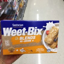 Sanitarium Weet-bix Blends Hi-bran Breakfast 새니테리엄 위트빅스 하이 브랜 블랙퍼스트 시리얼 750gx2팩, 2팩, 750g