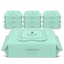 루이비앙 민트 저자극 엠보싱 아기물티슈 캡형, 120매, 20개