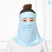 안면 자외선차단 마스크 골프 등산 낚시 하이킹 얼굴 햇빛가리개 일본 여 여름 자외선 차단 얼굴을 가린 얼굴 전체를 컵 아이스 마스크 자외선 차단 얇은 베일을 벗었다. 목 보호대-69886, 옵션01