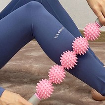 돌기형 마사지기구 등지압기 다리 마사지봉 마사지볼 롤러 마사지기 팔마사지, 블랙, 1개