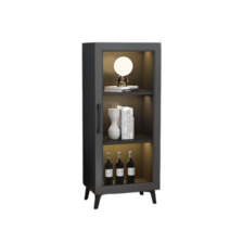 술장식장 양주장식장 위스키진열장 술장 진열대 코너진열장 양주 위스키장 식장, 단문, 3단그레이40길이x40깊이x125높이