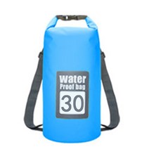 5L/10L/15L/20L/30L 방수 가방 드라이 백 PVC 방수 배낭 스포츠 가방 래프팅 수영 백팩 불 침투성 드라이 백, 30L  Blue