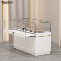 박물관 전시 쇼케이스 문화 유물 골동품 백화점 쥬얼리 매대, 200x50x90cm 화이트