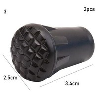 1 2pcs 블랙 노르딕 워킹 폴 트렉 텔레스코픽 Alpenstock Crutch 스틱 하이킹 액세서리, -2pcs Style 3