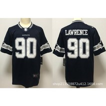 신형 NFL 유니폼 청팀 럭비복 남녀 패션 유행 스포츠 유니폼 32팀 공급원 충분, 90번 등번호 17