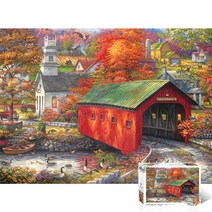 DIW6C3D0E 1000피스 마을 속 기차터널 TPD10-1008t 퍼즐 직소 취미 그림, 본상품