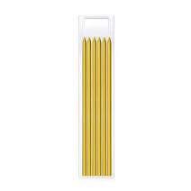 리필 리드 및 내장 샤프너가 있는 단단한 목수 연필 스크라이버 목재 바닥 마킹 목공, 08 6pcs yellow refill