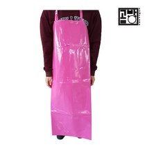 핑크 코팅앞치마 방수용앞치마 세차앞치마 낚시앞치마 원피스앞치마 앞치마, 1개, 대