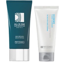 올인원 70ml 톤업 + 촉촉보습 + 자외선 SPF50 PA++++ 피토메스 블루 선부스터, 1PCS+폼클렌징(사은품)