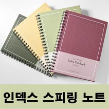 학생 새학기 스프링 오답 노트 유선 공책 연습장 예쁜 필기 수학 무지 대 홍보 수첩 영어 학원제작 문구 용품 소량제작 제작, 그린