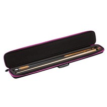 Casemaster 당구 풀 케이스 옥스포드 고중량 폴리에스터 패딩 처리된 개의 완전한 피스 보관 버트 샤프트 트림 [미국 직배송], Black with Purple Trim