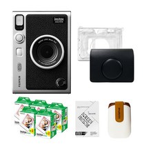 인스탁스 미니에보 EVO 폴라로이드+전용가방+필름100장+선물 2종, 카메라단품+전용케이스(투명)+필름100장