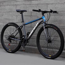 ( MTB 산악자전거 ) 24인치 26인치 입문용 크로스컨트리 자전거 21/24단, 21단, 얼티밋 - 그레이 블루