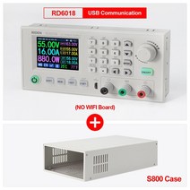 계측기 rd rd6018 rd6018w usb wifi dc dc 전압 스텝 다운 전원 장치 모듈 벅 컨버터 전압계 멀티미터 60v 18a s800 케이스, 푸른