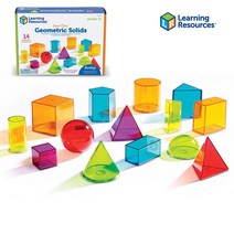 러닝리소스 입체도형모형 14종 LER4331 유아 초등 수학교구 학습