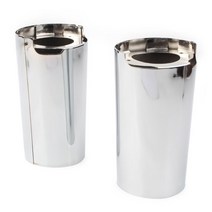 할리 호환 용품 할리 여행용 일렉트라 스트리트 트라이 글라이드 용 1 쌍 크롬 오토바이 프론트 포크 슬라, 한개옵션0