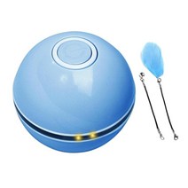 JC 운동 새끼 고양이 놀기를 위한 재미있은 상호 작용하는 고양이 공 자전 USB, 70MM, ABS 플라스틱, 푸른