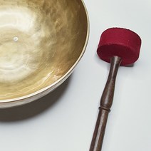 젠힐링샵 싱잉볼 해머(레드) 힐링 집중력 스트레스 태교 요가 명상, 중형