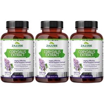 Zazzee 재지 코리달리스 현호색 500mg 120캡슐 3개 Corydalis, 120정