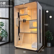애견 입원장 펫존 유기견 호텔 케이지 애완 동물 보호, D x90x60x150